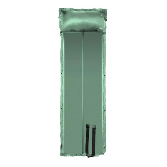 Коврик самонадувающийся NILS CAMP NC4008, 188 х 57 х 2,5 см - зеленый