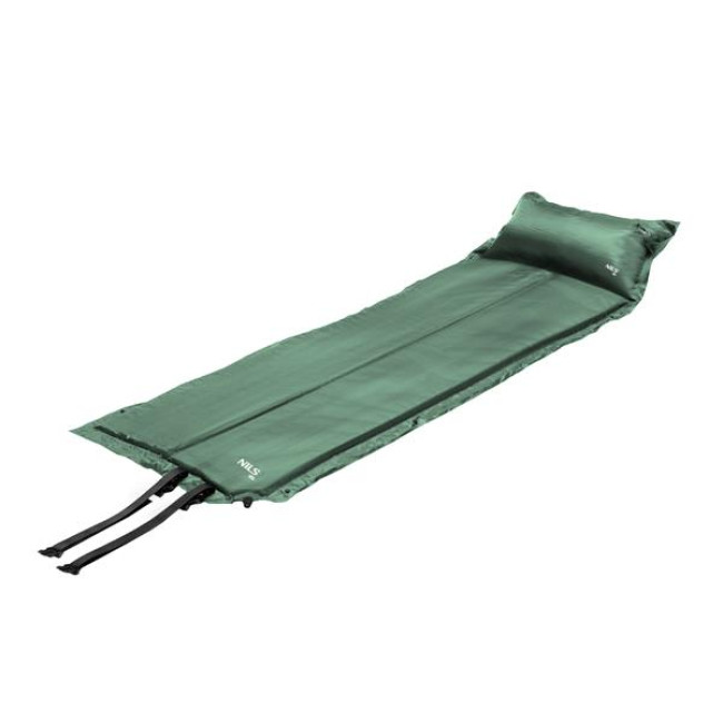 Коврик самонадувающийся NILS CAMP NC4008, 188 х 57 х 2,5 см - зеленый