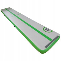 Мат надувной гимнастический MASTER, 600 x 100 x 20 см, серо-зеленый.