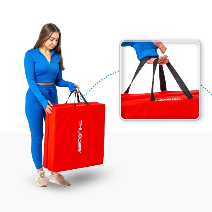 Мат надувний гімнастичний MASTER AirTrack S-Pro синьо-чорний