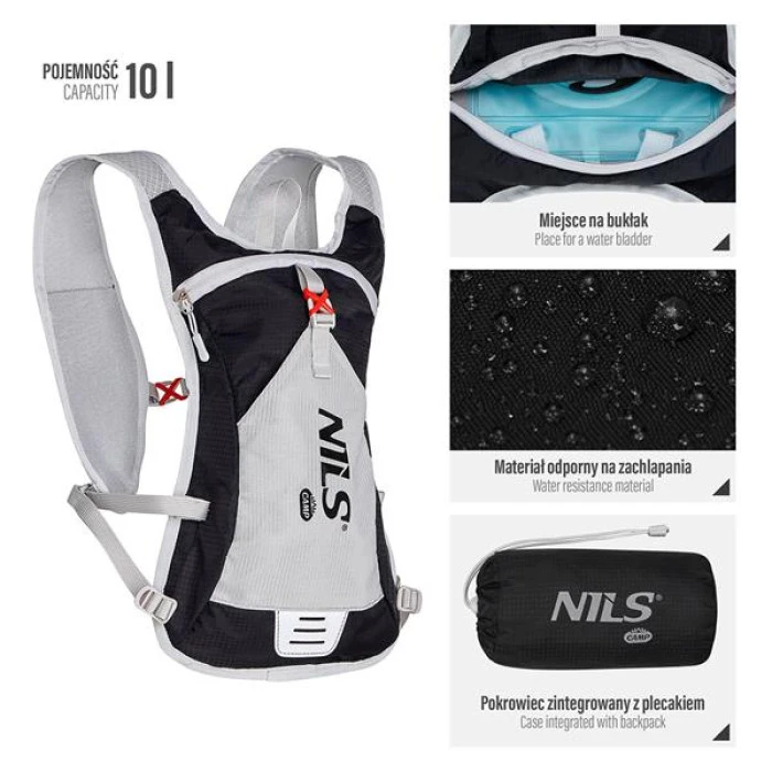 Беговый рюкзак NC1708 BLACK TRIPPER NILS CAMP