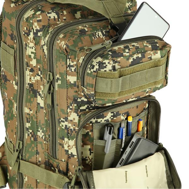 Туристический рюкзак NILS CAMP CBT7204 зеленый камуфляж