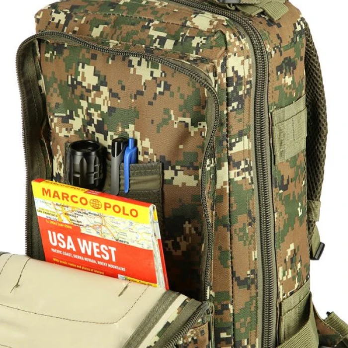 Туристический рюкзак NILS CAMP CBT7204 зеленый камуфляж