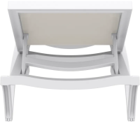 Шезлонг Siesta Pacific, біло-бежевий