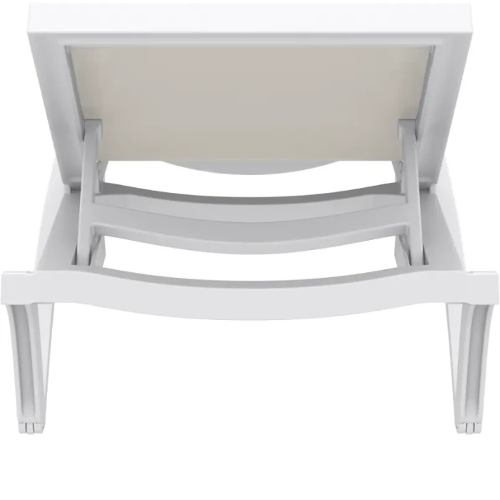 Шезлонг Siesta Pacific, біло-бежевий