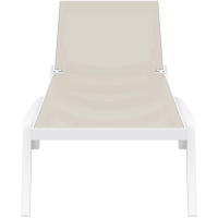 Шезлонг Siesta Pacific, біло-бежевий