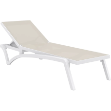 Шезлонг Siesta Pacific, бело-бежевый