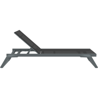 Шезлонг Siesta Tropic, сіро-чорний