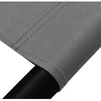 Лежак садовий з регульованим навісом Aga MR4251, двомісний, сірий