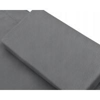 Лежак садовий з регульованим навісом Aga MR4251, двомісний, сірий