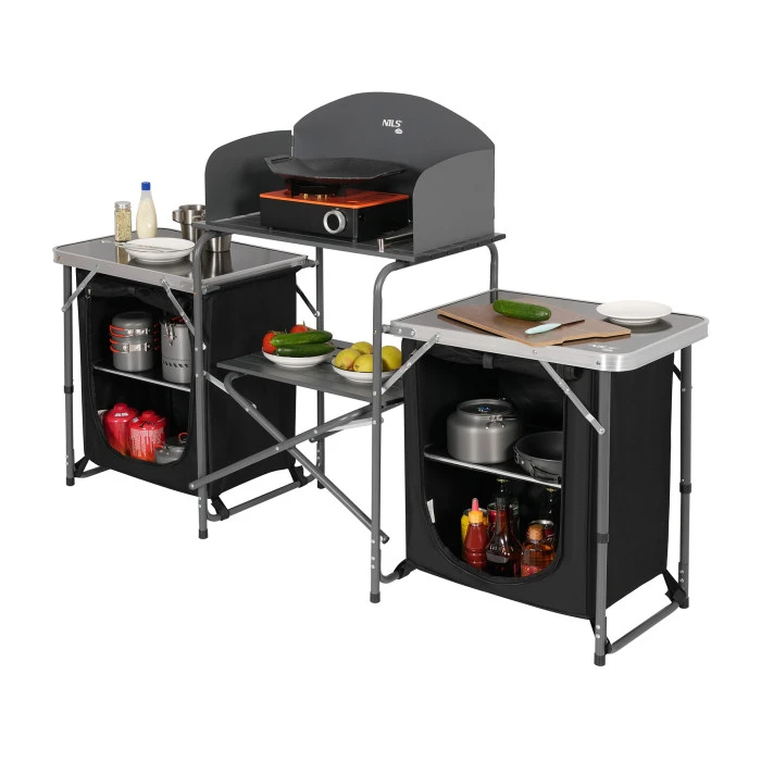 Кемпинговый шкаф с ветрозащитой NILS CAMP NC3042