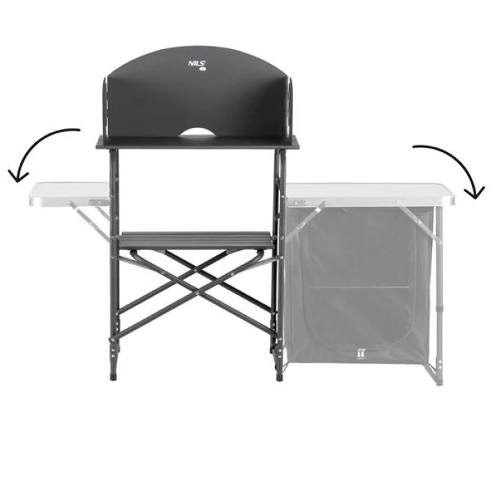 Кемпінгова шафа з вітрозахистом NILS CAMP NC3041