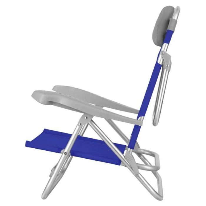 Кресло для кемпинга 2в1 NILS CAMP NC3502, сине-серое
