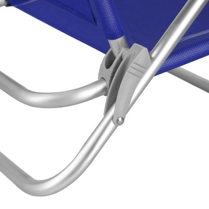 Кресло для кемпинга 2в1 NILS CAMP NC3502, сине-серое