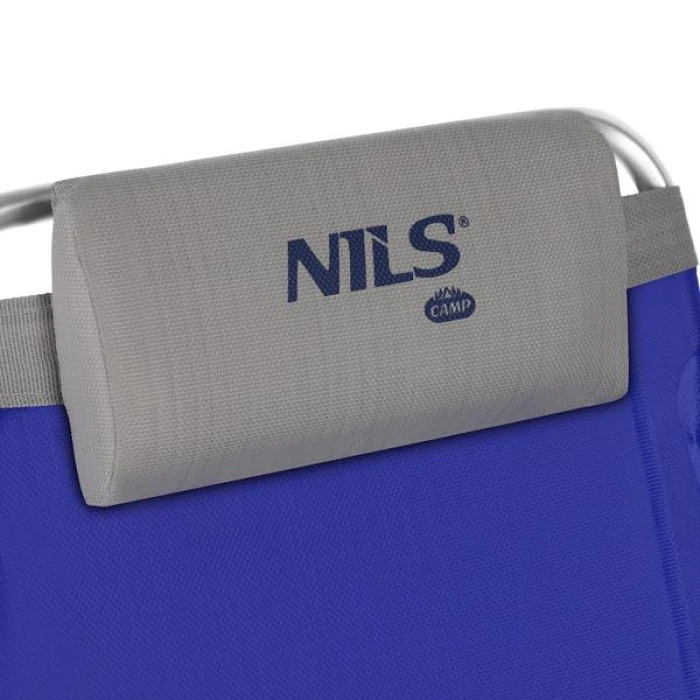 Кресло для кемпинга 2в1 NILS CAMP NC3502, сине-серое