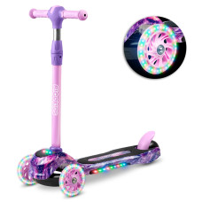 Самокат детский трехколесный Ricokids Piko розово-фиолетовый
