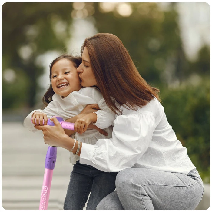 Самокат детский трехколесный Ricokids Piko розово-фиолетовый