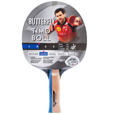 Ракетка для настольного тенниса BUTTERFLY Timo Boll Silver, черно-красная.