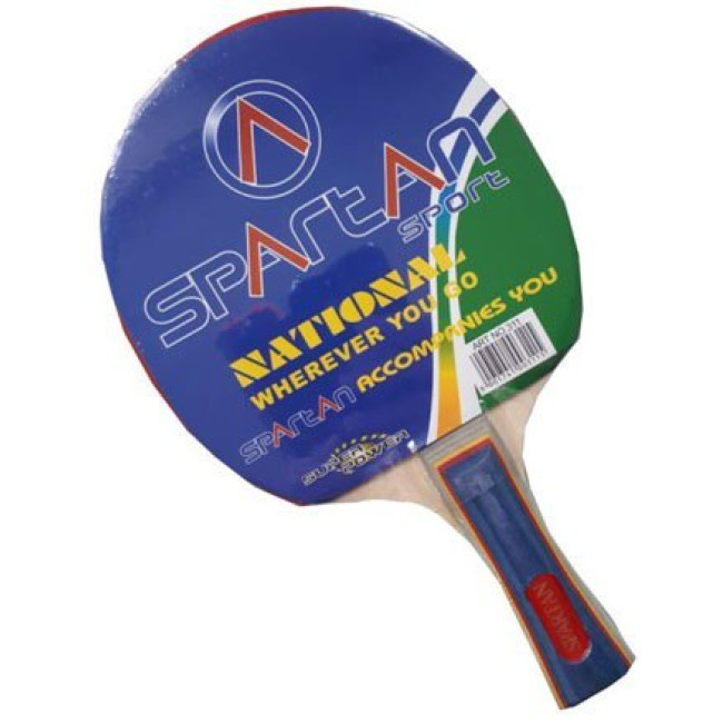 Ракетка для настольного тенниса SPARTAN Easy, черно-красная.