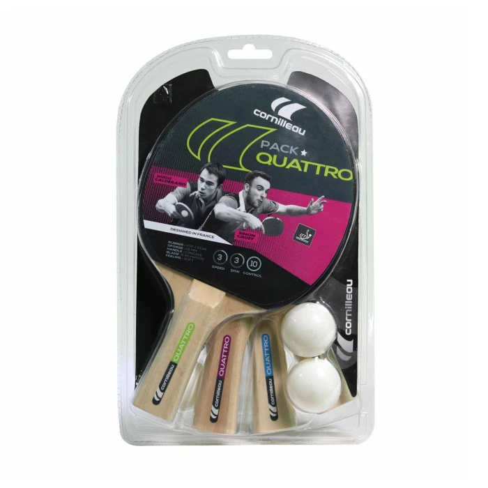 Набір для настільного тенісу Cornilleau Sport Quattro, чорно-червоний