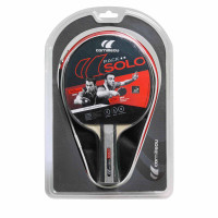 Ракетка для настольного тенниса Cornilleau SOLO, черно-красная.