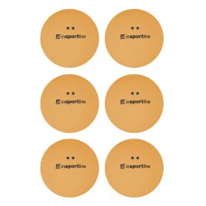 М'ячі для настільного тенісу inSPORTline Elisenda S2 6 шт, помаранчеві