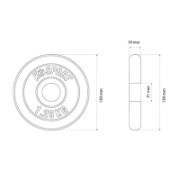 Диск чавунний K-SPORT O1.25 1,25 кг
