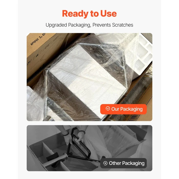 Гриф для штанги VEVOR 5,5 см, 360 кг, сірий