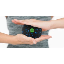 Мяч для массажа и фитнеса NS-965 черно-голубой