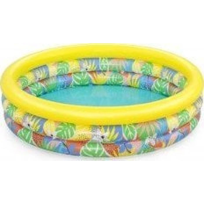 Басейн надувний дитячий Тропічні рослини Bestway 51203 168х38 см