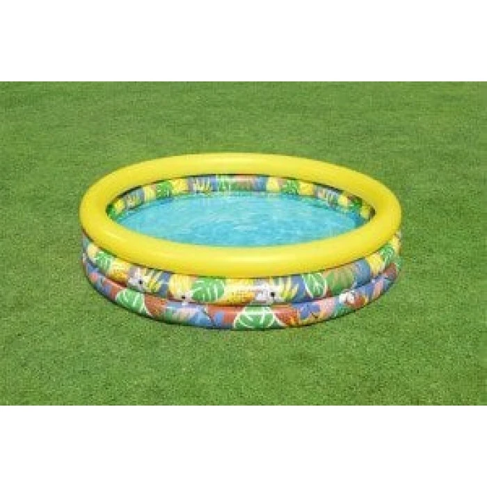 Басейн надувний дитячий Тропічні рослини Bestway 51203 168х38 см