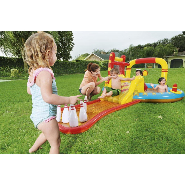 Надувная игровая площадка Lil Champ Bestway 53068 435x213x117 см