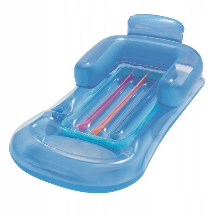 Матрац, шезлонг надувний Bestway 43028 синій, 161 x 84 см