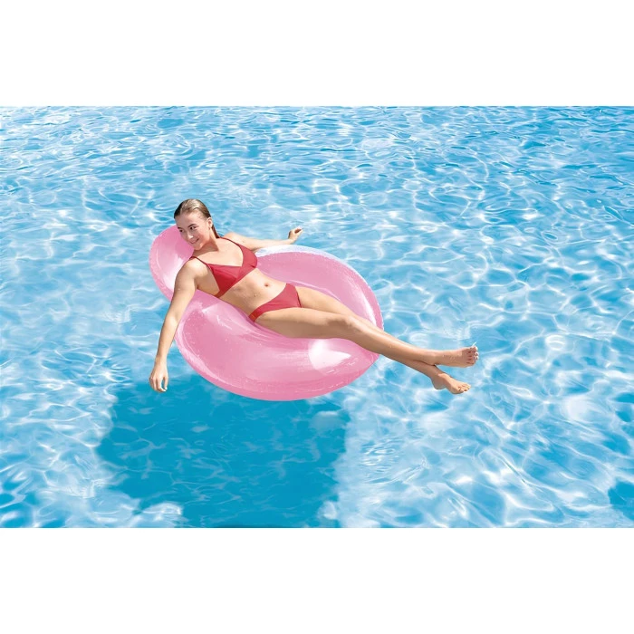 Надувное кресло для плавания INTEX 58889 розовое, 137 х 122 см