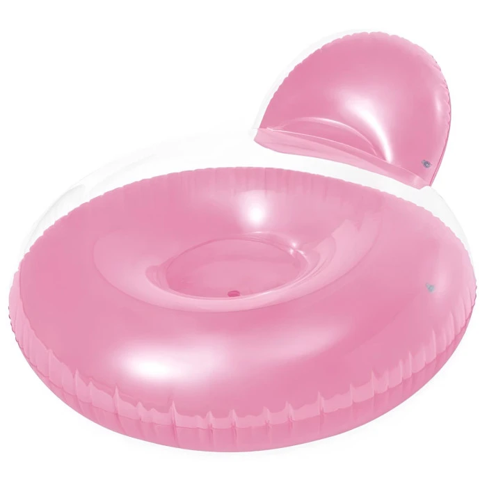 Надувное кресло для плавания INTEX 58889 розовое, 137 х 122 см