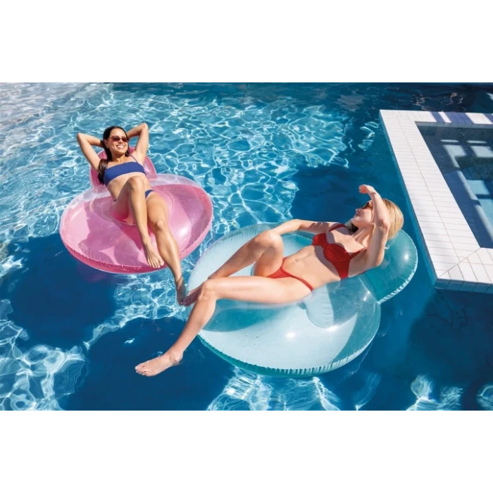 Надувное кресло для плавания INTEX 58889 розовое, 137 х 122 см