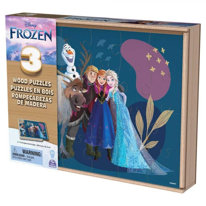 Пазл деревянный Spin Master "Ледяное сердце" 3в1 21,3 х 28,4 см