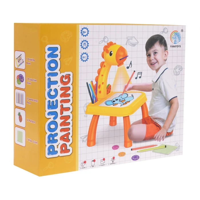 Детский интерактивный проектор для рисования Жираф 3+