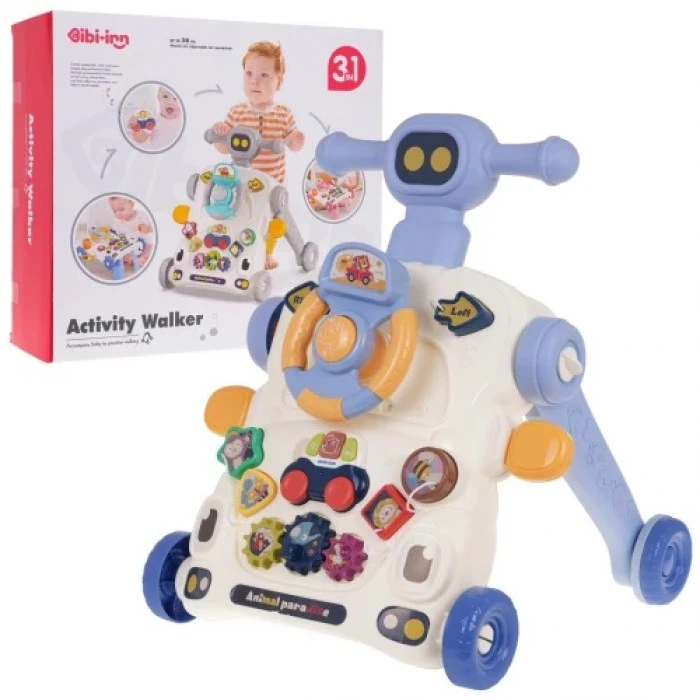 Детские многофункциональные ходунки Синие