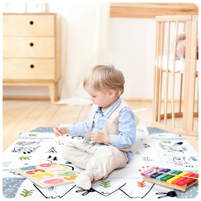 Развивающий коврик 110 x 100 см Кролик Ricokids