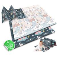 Килимок розкладний дитячий 200 x 180 x 1 см Nukido NK-340 Фортеця День-Ніч