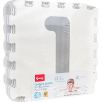 Біло-сірий килимок з 9 пазлами для дітей 10м+