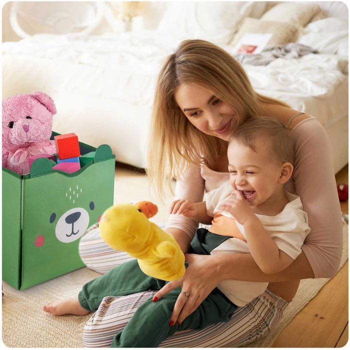 Кошик для іграшок 2-в-1 Nukido зелений