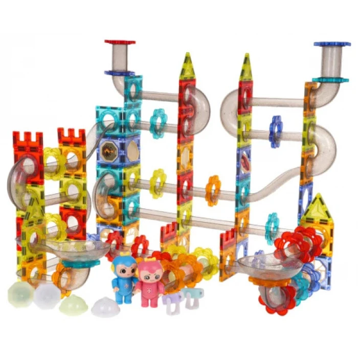 Набор магнитного строительного конструктора Светящиеся Шары 228 эл.