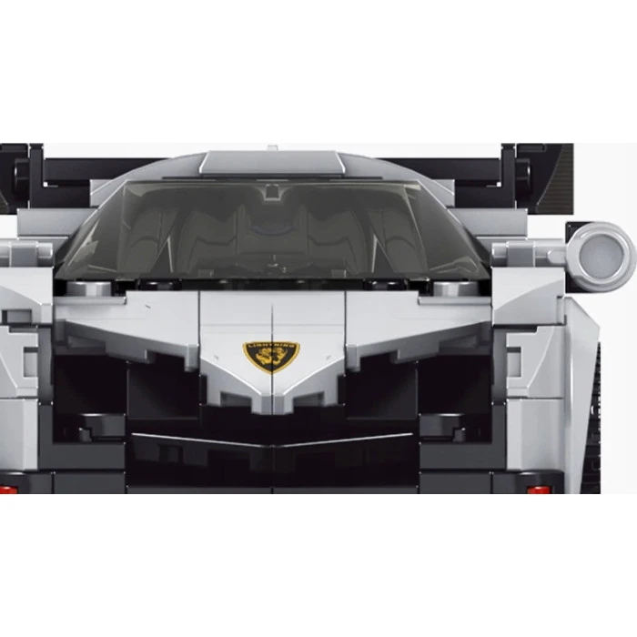 Детский конструктор Спортивный автомобиль 398 эл. Белый ZKL.27007