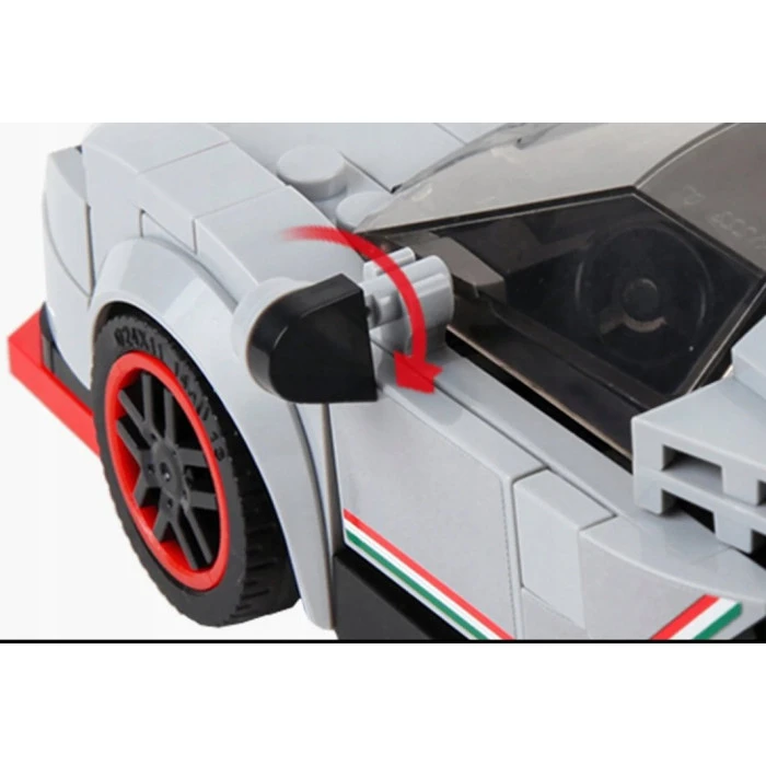Детский конструктор Спортивный автомобиль 398 эл. Белый ZKL.27007