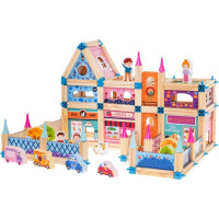 Дитячий конструктор дерев'яний будинок принцеси для дітей 3+ 278 ел.