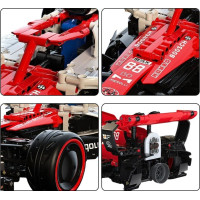 Детский конструктор машинка F1 на дистанционном управлении Красная 1185 эл.