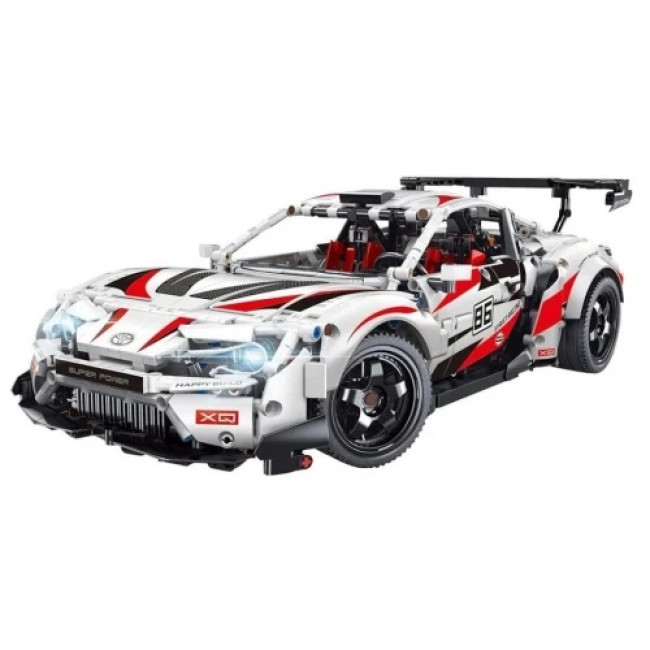 Детский конструктор Машинка Super Car GT86 2586 эл. Белая