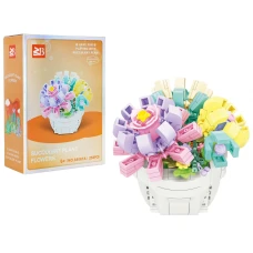 Детский конструктор Ramiz 88067A Букет в горшке 253 эл, разноцветный